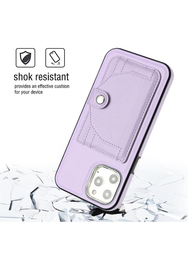 S-TOP Case For iPhone 12 Pro Max Shockproof Leather Phone Case with Card Holder - Image 3