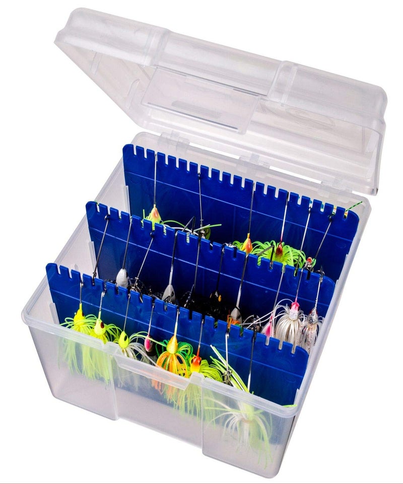 Flambeau Outdoors 550 Large Big Mouth Spinnerbait Box, Fishing Bait and Lure Organizer with anti-corrosion Zerust dividers, Clear - Image 4