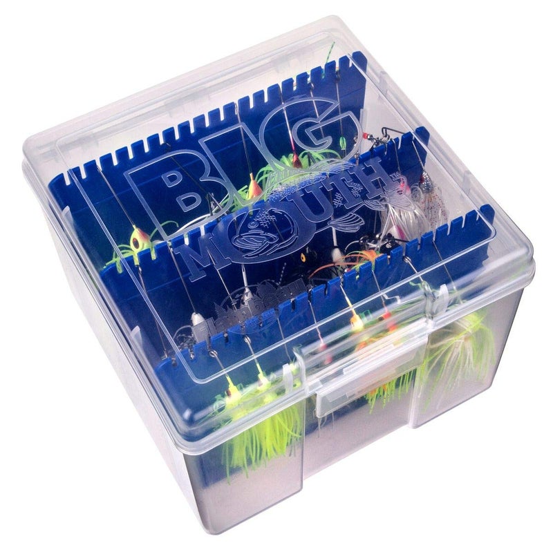 Flambeau Outdoors 550 Large Big Mouth Spinnerbait Box, Fishing Bait and Lure Organizer with anti-corrosion Zerust dividers, Clear - Image 3