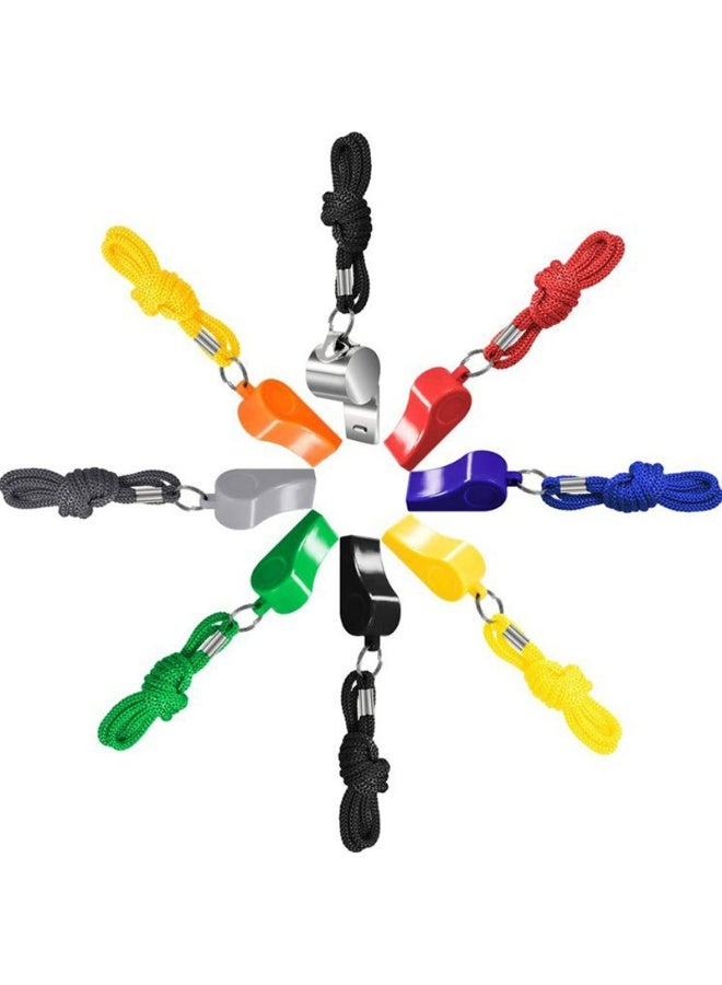 Plastic Whistle Outdoor Training Sports Referee Whistle Professional Neck Hanging Whistle High Quality ABS 8 packs - Image 3