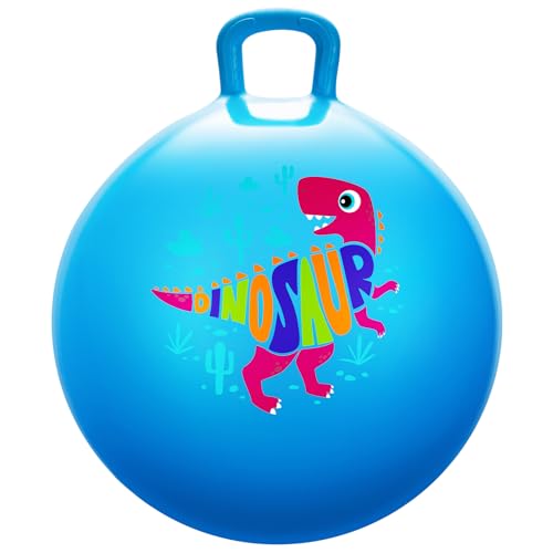 PlayZap Hopper Balls for Kids 38 18 Inches Bouncy Ball with Handle 18 Inflatable Bouncing Hopper 45cm Jumping Toys Garden Hopping Toys Girls Boys Gifts - Image 1