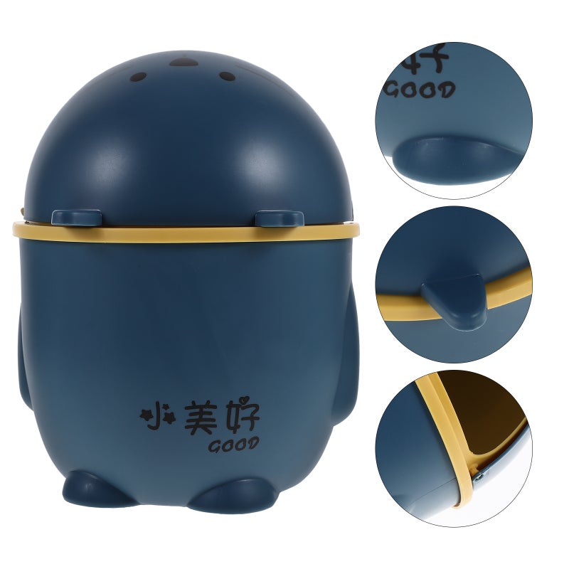 2pcs Cartoon Trash Can Desktop Trash Can Tiny Garbage Can Lovely Garbage Can - Image 3