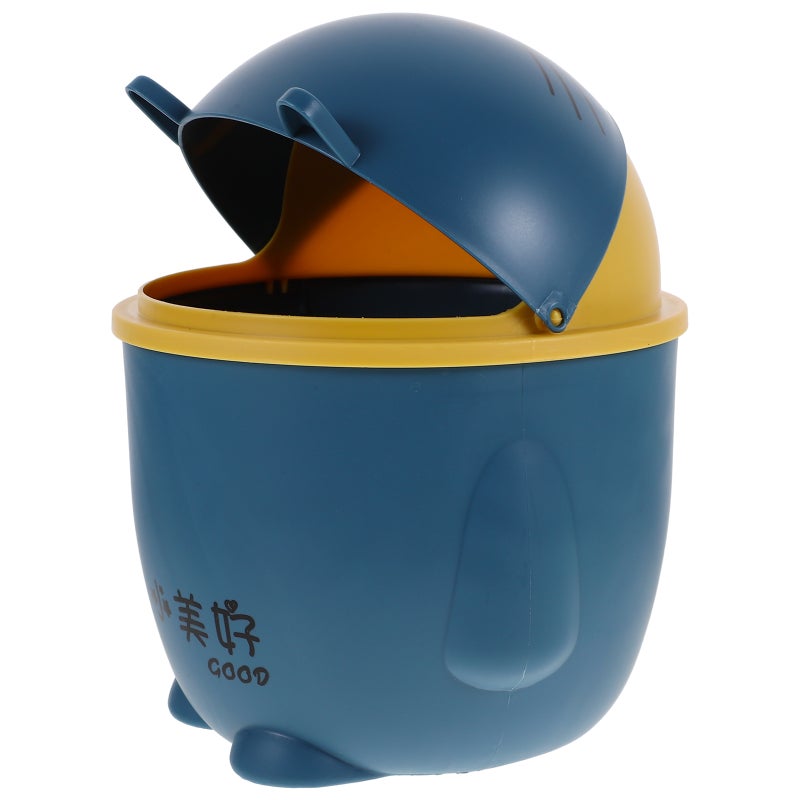 2pcs Cartoon Trash Can Desktop Trash Can Tiny Garbage Can Lovely Garbage Can - Image 4
