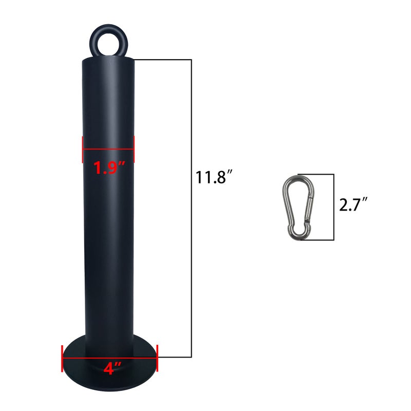 J Bryant Fitness 11.6 inch Length 2 inch Loading Pin LAT Pulley System Pulley Cable Machine Attachment Garage Gym Home Gym Workout Equipments Cable Machine Attachment Fit 2 inch Olympic Weight Plate - Image 2