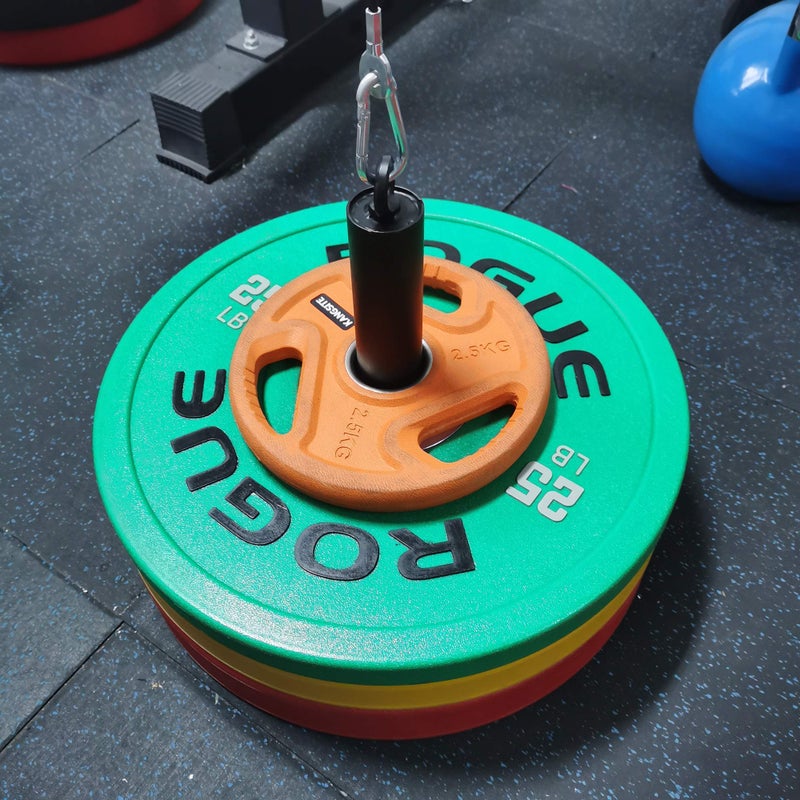 J Bryant Fitness 11.6 inch Length 2 inch Loading Pin LAT Pulley System Pulley Cable Machine Attachment Garage Gym Home Gym Workout Equipments Cable Machine Attachment Fit 2 inch Olympic Weight Plate - Image 4