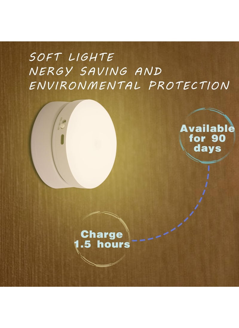 Alruht Sensor LED Night Light, Auto LED Sensor Night Light Auto On And Off Night Light Motion Sensor Light Smart Night Light Decorative Sensor Light for Bedroom with Removable Magnet Sheet Stick On Night Light  - Image 4