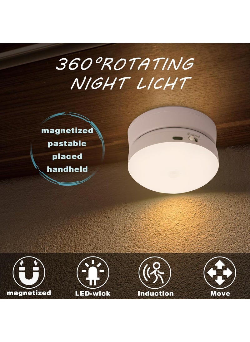 Alruht Sensor LED Night Light, Auto LED Sensor Night Light Auto On And Off Night Light Motion Sensor Light Smart Night Light Decorative Sensor Light for Bedroom with Removable Magnet Sheet Stick On Night Light  - Image 5