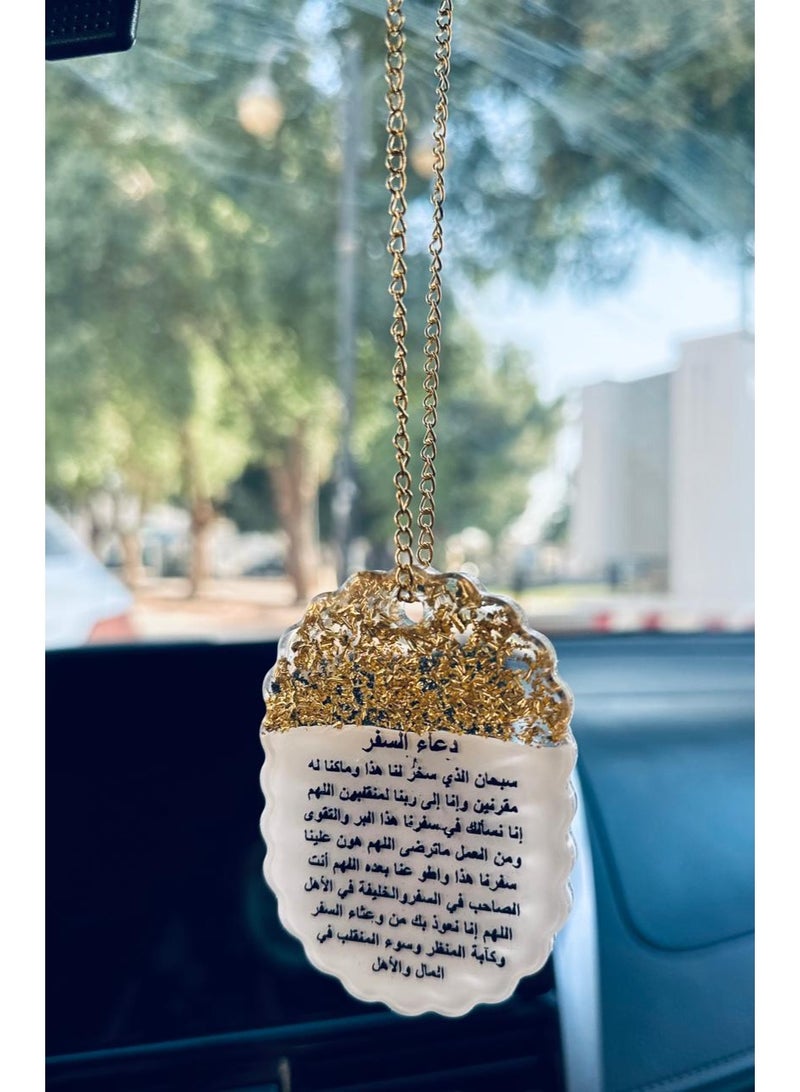 Elegant car hanging ornament crafted from premium resin – a stylish decorative accessory for the car rearview mirror. - Image 1