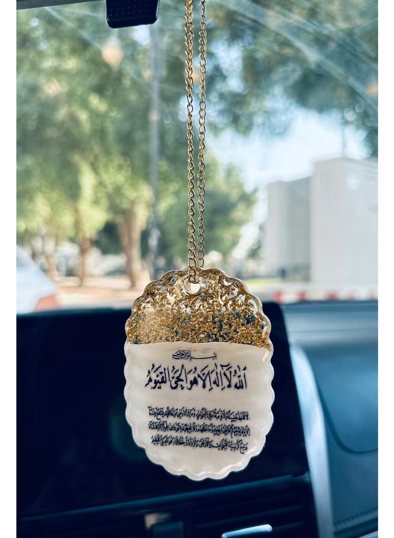 Elegant car hanging ornament crafted from premium resin – a stylish decorative accessory for the car rearview mirror. - Image 2