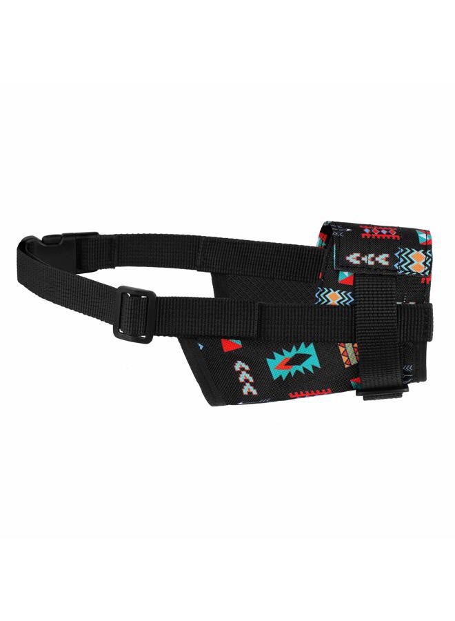 CollarDirect Dog Muzzle - Adjustable Soft Breathable Tribal Nylon Dog Mouth Guard Cover for Small, Medium and Large Dogs, Anti Chewing, Barking & Biting (Pattern 2; S) - Image 3