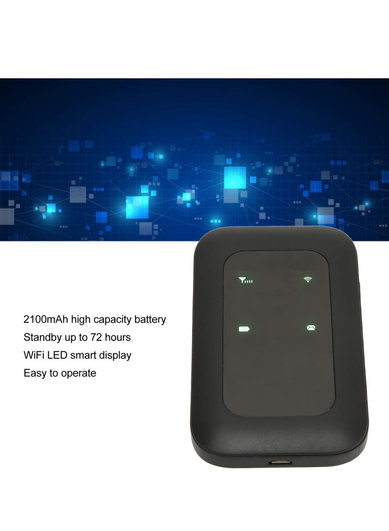 SYOSI Mobile Hotspot, Portable Wireless WiFi Hotspot, H806 4G Mobile Router with SIM Card Slot, High Speed Pocket WiFi Router Connects up to 10 Devices, for Outdoor Car Travel  - Image 4