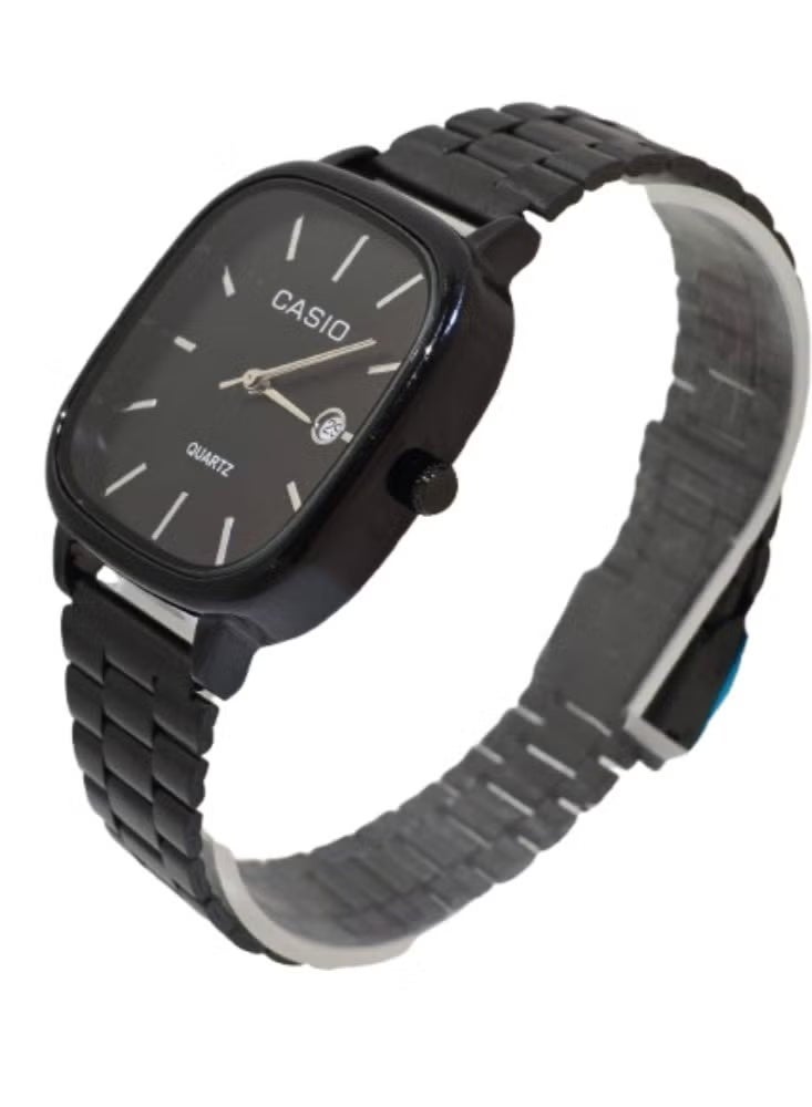 CASIO Watch for Unisex Analog Stainless Steel -black - Image 2