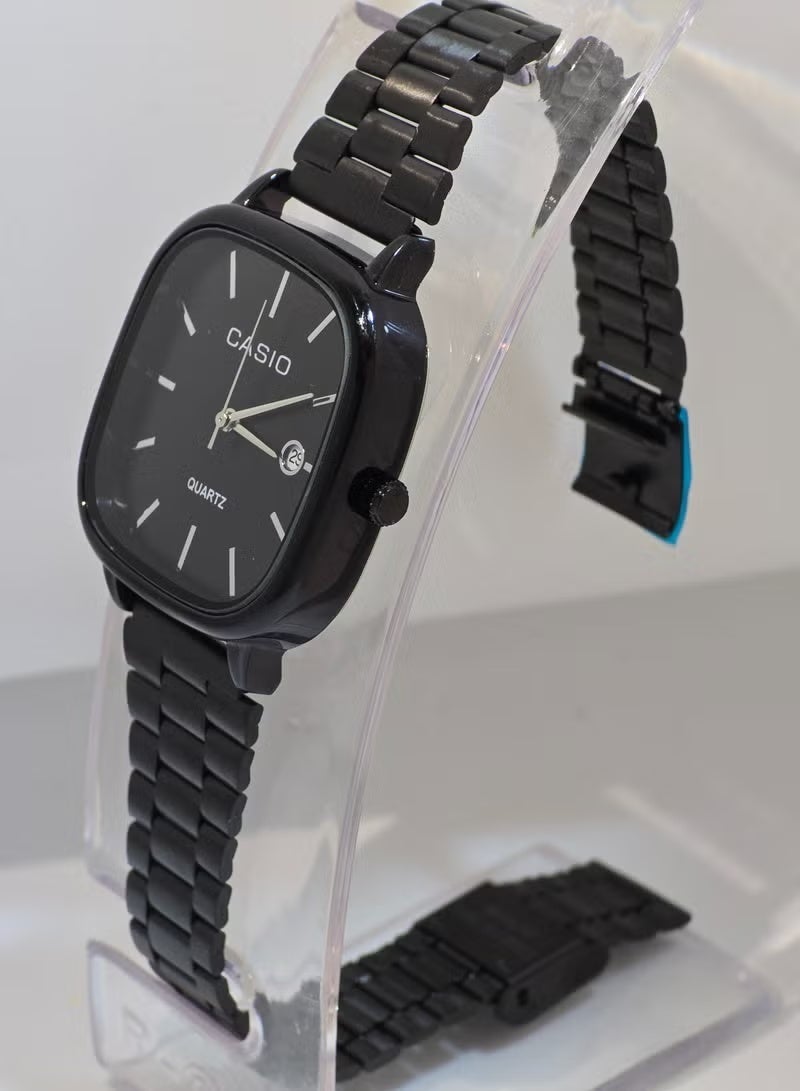 CASIO Watch for Unisex Analog Stainless Steel -black - Image 3