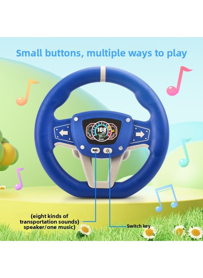 Loquat Children's Puzzle Simulation Racing Steering Wheel 360 Degree Rotation Simulation Driving Traffic Knowledge Sound Effect Strong Suction Cup-Color:Red Model (bag) - Image 5