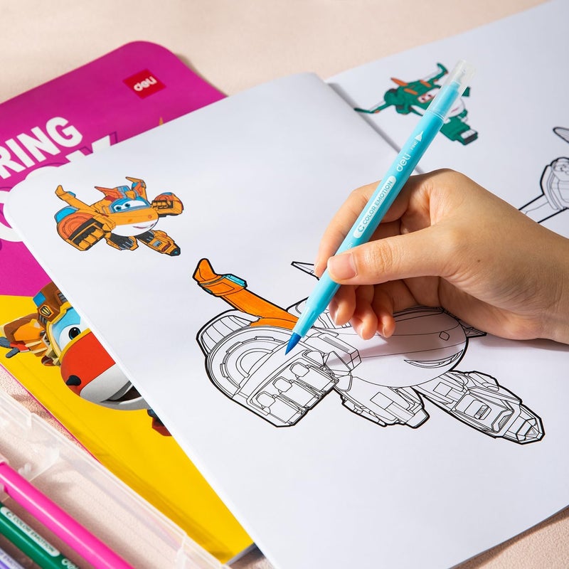 Deli EN028 Coloring Book with 12 Sheets for Kids - Image 5