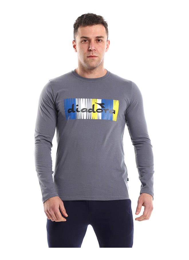 DIADORA - Men Cotton Printed T-Shirt - Image 1