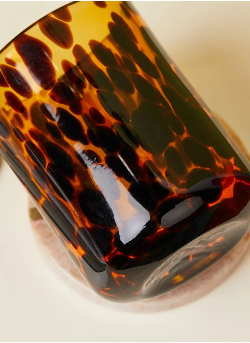 Noire Edit Tortoiseshell Water Glass