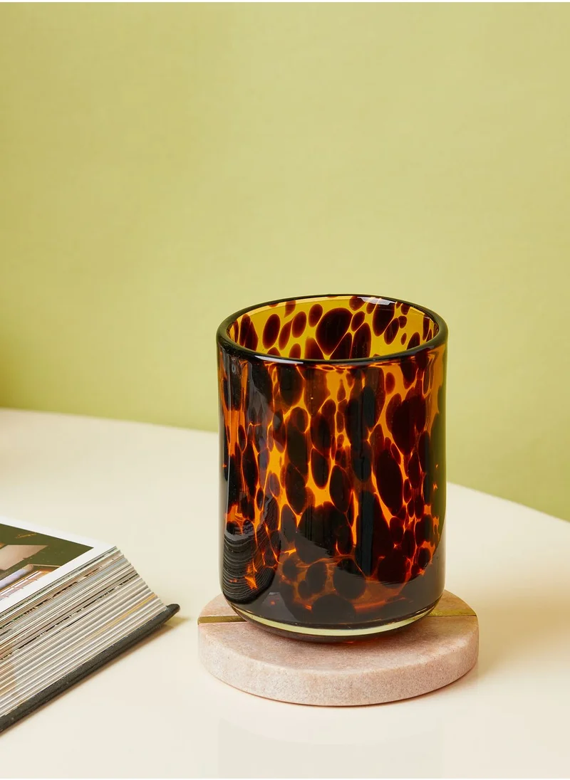 Noire Edit Tortoiseshell Water Glass