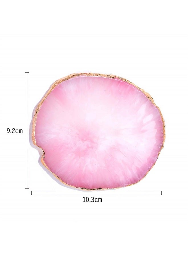 AUOCATTAIL 21 Pcs Nail Art Brushes Nail Art Tool Set Resin Palette Nail Art Painting Mixed Color 2 Way Acrylic Silicone Carving Pen Dotting Pen Tool Manicure Kit DIY Makeup Display Board for Home Salon, Pink - Image 2