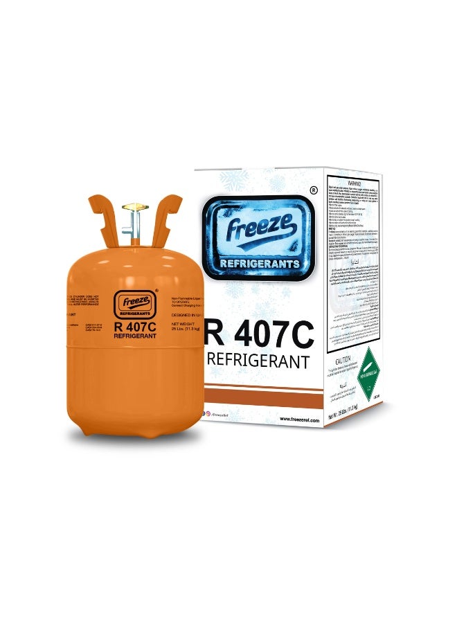 Freeze R407C Refrigerant Gas 11.3kg Automotive and HVAC AC Cooling Gas Cylinder