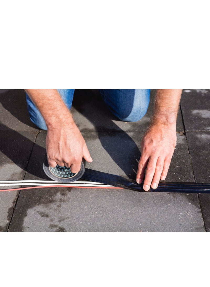 Bison Bison Power Repair Tape Black 10 m, Super strong repair and duct tape for universal use with high initial tack  - Image 2