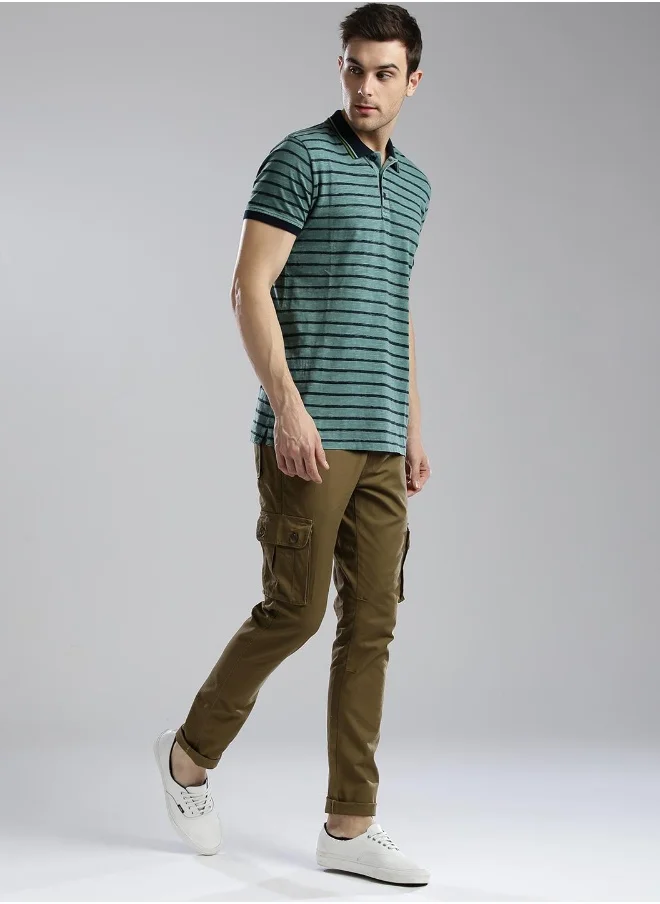 هوبرهولمي Olive Green Pants For Men