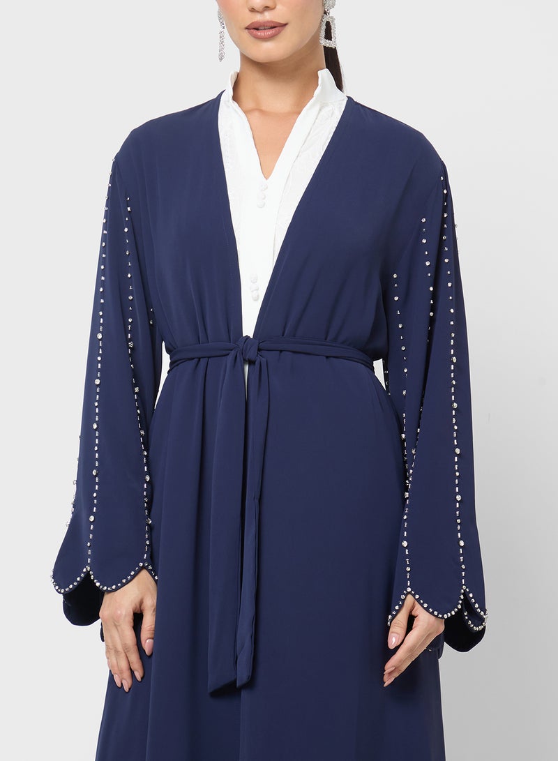Khizana Abaya With Embellished Sleeves - Image 3