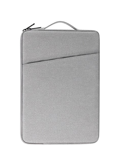 حقيبة كمبيوتر محمولة لجهاز MacBook Air/Pro مقاس 13.3 بوصة، وMacBook Pro M4 / M3 / M2 / M1 مقاس 14 بوصة 2021-2024، ودفتر ملاحظات مقاس 13-13.6 بوصة، وحقيبة مقاومة للماء والصدمات مع جيب للملحقات (رمادي غامق)