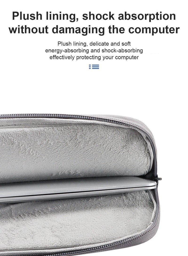 Laptop Sleeve for 13.3-Inch MacBook Air/Pro, 14-Inch MacBook Pro M4 / M3 / M2 / M1 2021-2024, 13-13.6 Inch Notebook, Waterproof Shock Resistant Bag Case with Accessory Pocket (Dark Grey) - Image 4