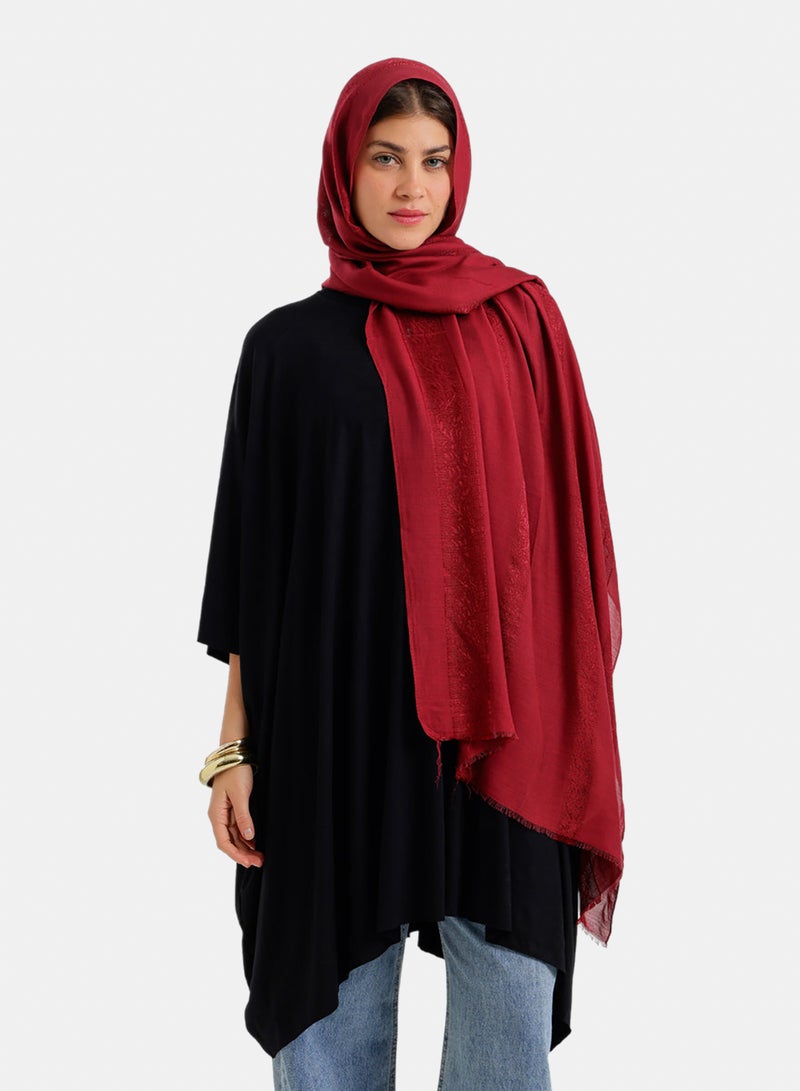 Carina Soft Damask Style Scarf - Image 3