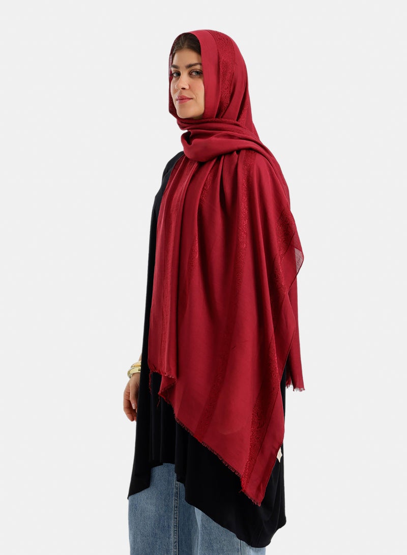 Carina Soft Damask Style Scarf - Image 4