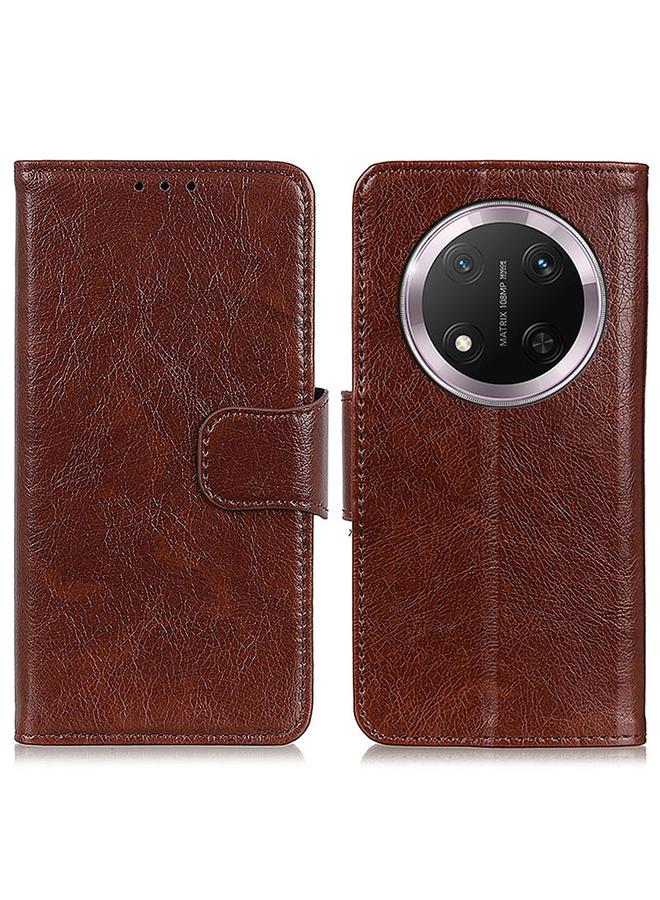 زبون جراب هاتف Honor X9C 5G Global من جلد النابا المتين القابل للطي - Image 1