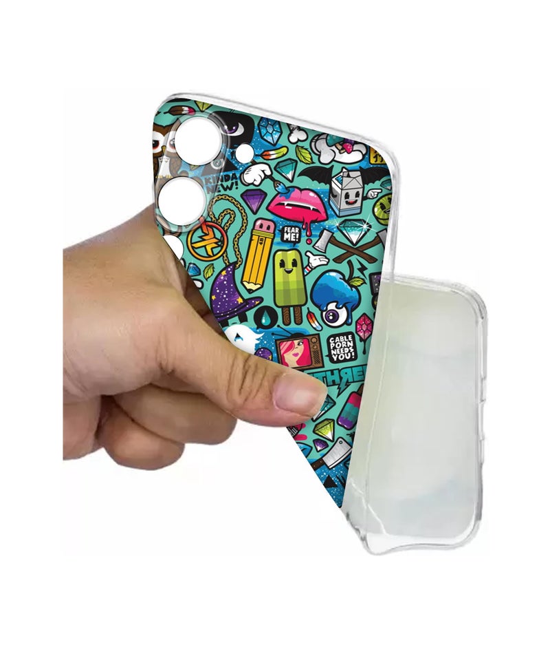 Casotec Crazy Design Printed Silicon Soft TPU Back Case Cover for Vivo Y04 4G / Y19e 4G / Y19 5G / Y29s 5G / T4 Lite 5G / iQOO Z10 Lite 5G - Image 4