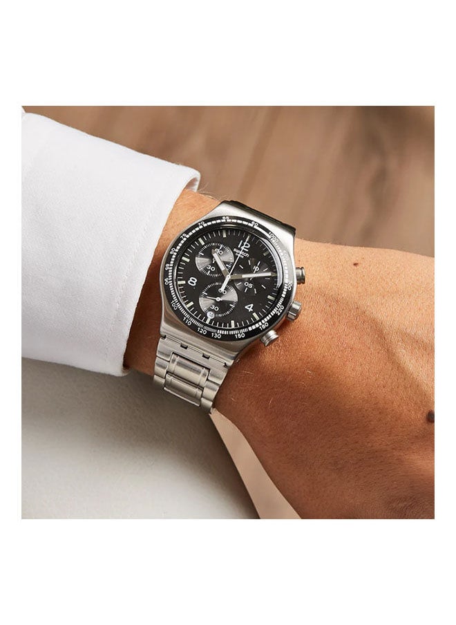 Swatch Stainless Steel Chronograph Watch YVS444GC  - Image 2
