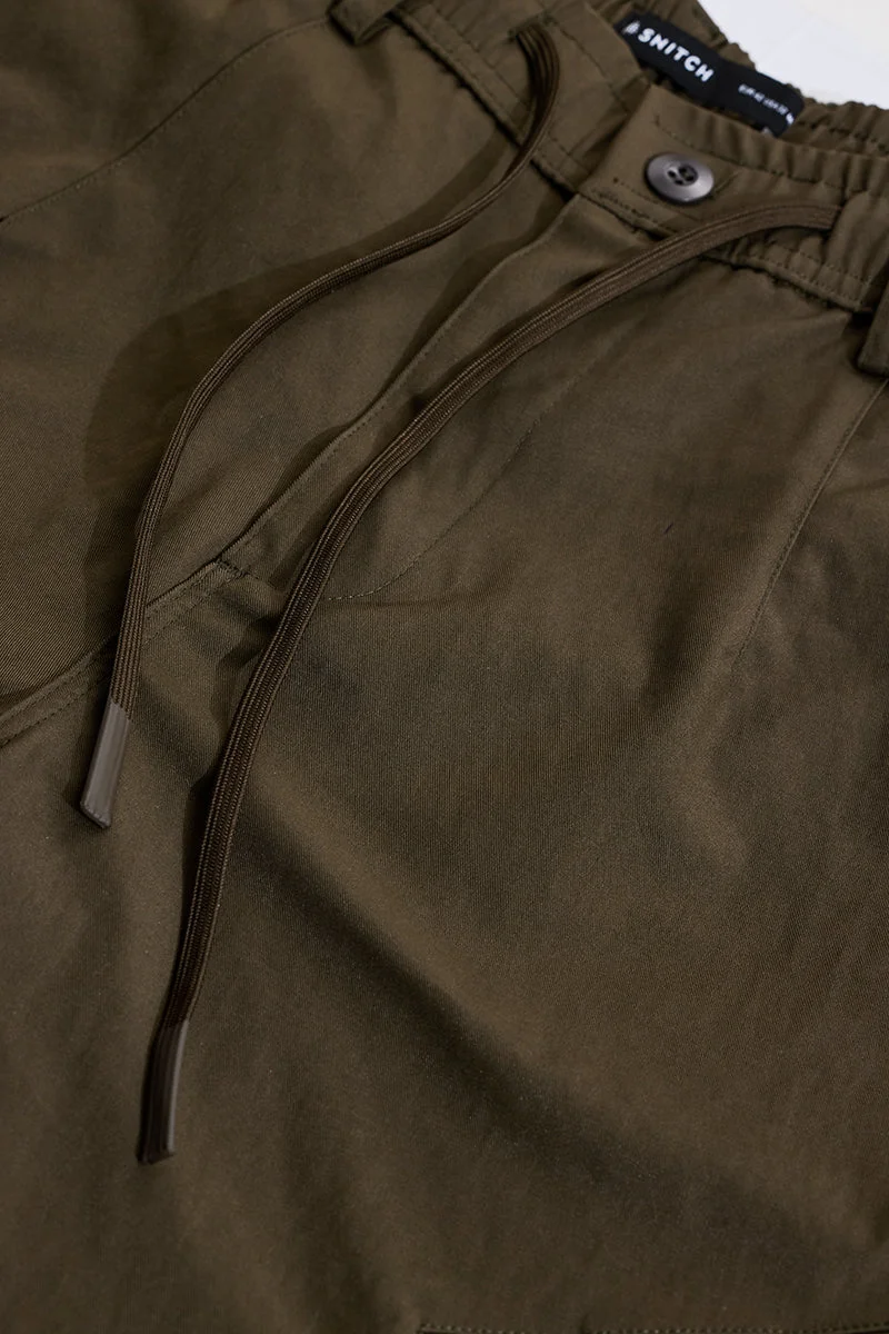 SNITCH بنطلون كارغو بخصر متوسط بقصة مريحة
