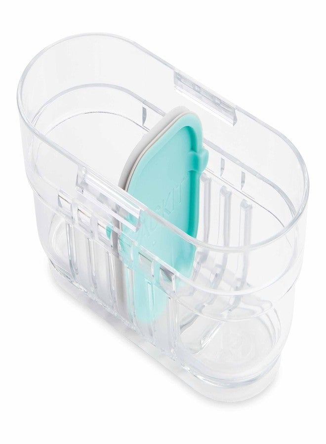 PackIt Mod Mini Bento Food Storage Container, Mint, Shatterproof Crystal Clear Base, with Leak-resistant Divider and Lid, Microwavable, Dishwasher Safe, Designed for Snacks On the Go, 1 Cup Capacity - Image 2