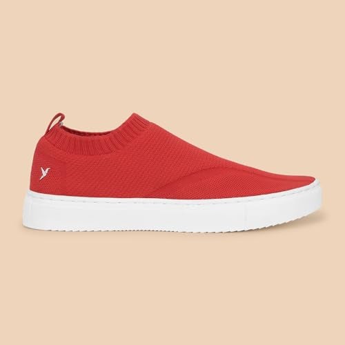 YOHO FreeStep spacious and casual slip on shoes | Comfortable for long hours of walking | Outperforms memory foam | Arch support Insole | Coral Red - UK 8 - Image 2