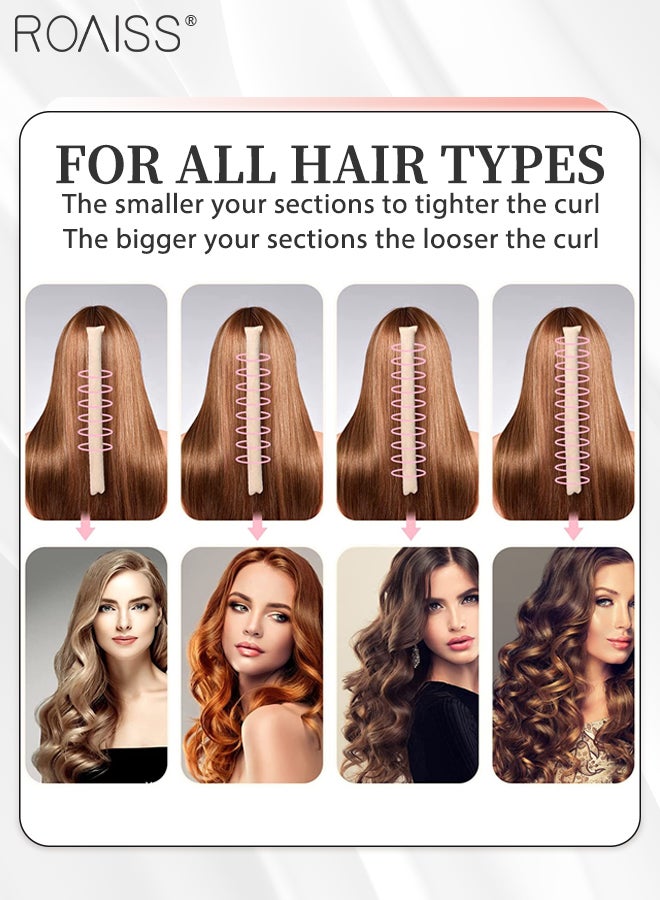 roaiss 6-Piece Heatless Hair Curler with Hair Ties and Spray Bottle Set, Flexi Rods for Heatless Curls for All Hair Types, Satin Covered Curlers to Sleep in, No Heat Rollers for Long\Short Hair - Image 3