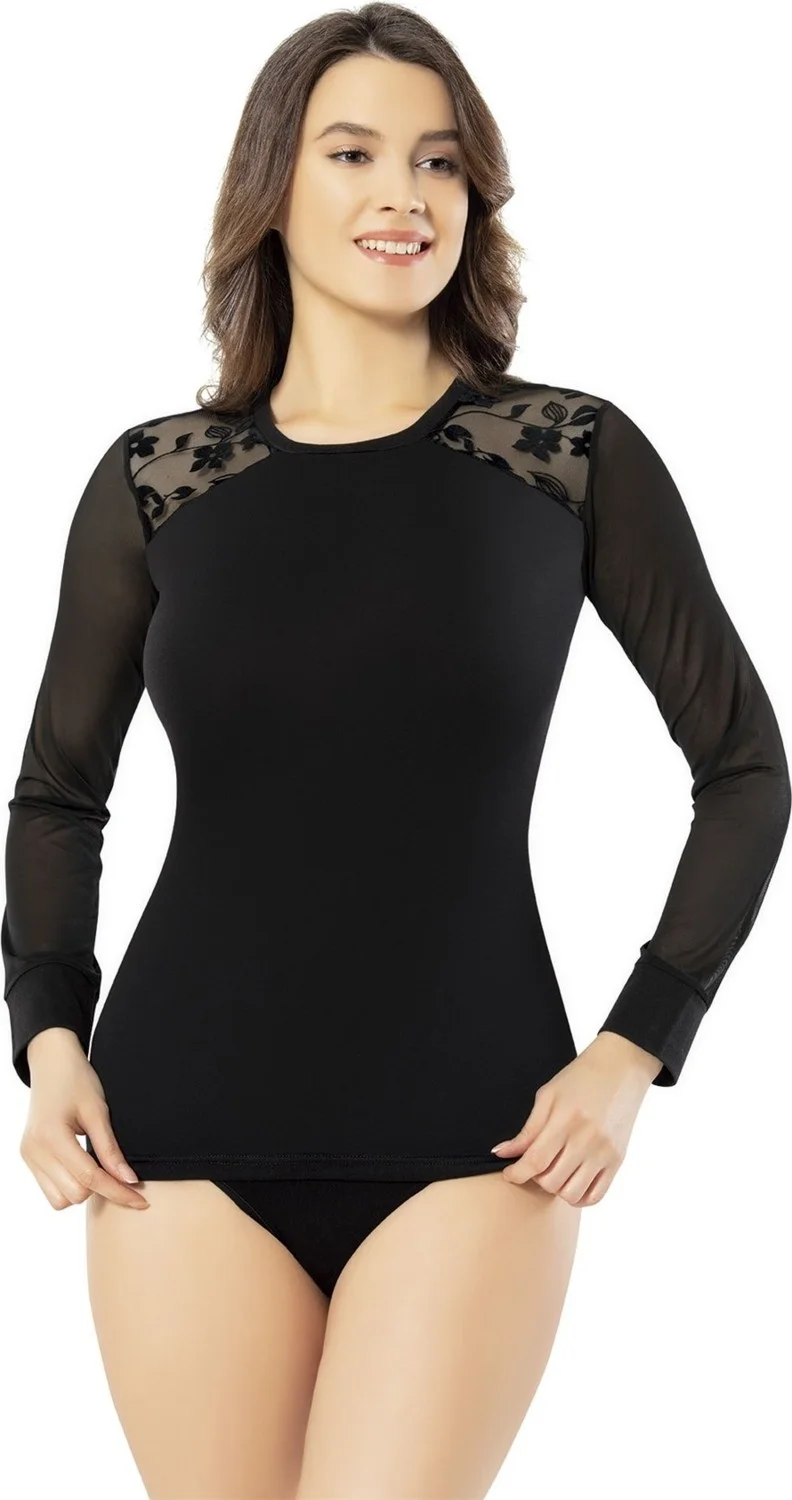 كوتا 6404 Lycra Long Sleeve Women's Tulle Undershirt