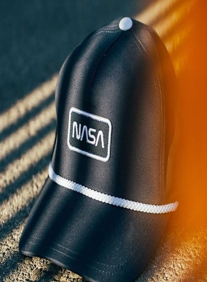 AMERICAN NEEDLE NASA Officially Licensed Cappy Trucker Adjustable Snapback Hat, Navy/White (44720A-NASA) - Image 1