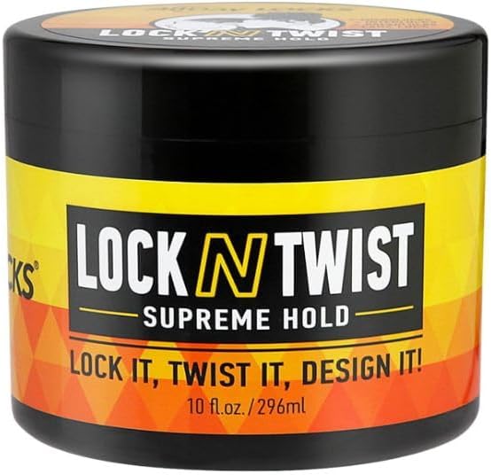 AllDay Locks Lock N Twist Supreme Hold Hair Gel 296ml for Microlocks Interlocks Dreadlocks and Faux Locs
