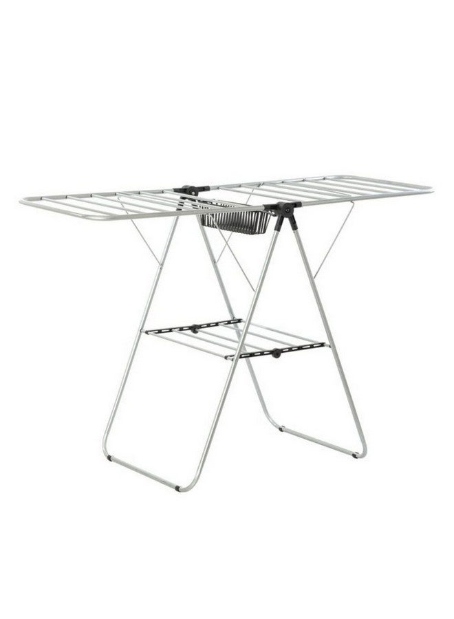 Five Simply Smart Accona Plus Folding Winged Clothes Airer Silver and Black 92 x 60 x 137 cm 157384 - Image 1