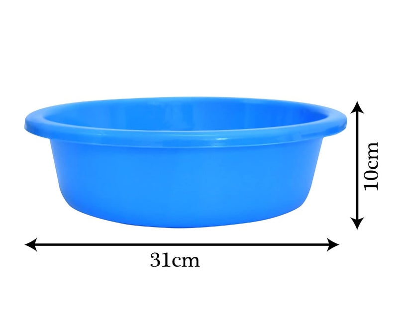 Kuber Industries Multiuses Unbreakable Plastic Knead Dough Basket/Basin Bowl For Home & Kitchen 6 Ltr- Pack of 2 (Blue) - Image 4