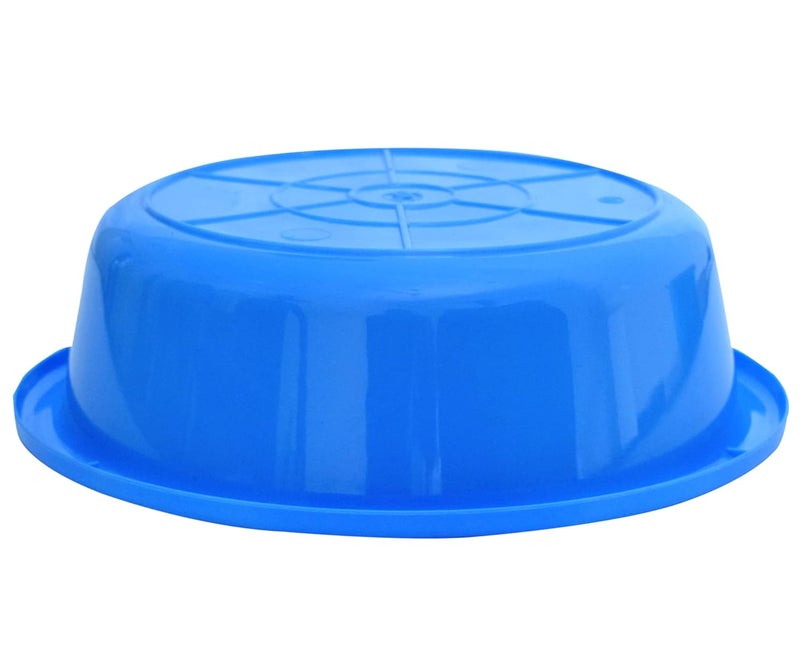 Kuber Industries Multiuses Unbreakable Plastic Knead Dough Basket/Basin Bowl For Home & Kitchen 6 Ltr- Pack of 2 (Blue) - Image 3