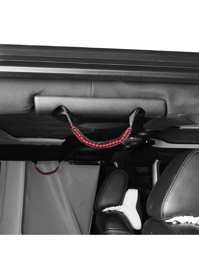 مقبض إمساك من حبل الباراكورد المنسوج لسيارات فورد برونكو وجيب رانجلر JL/JT – مساعد داخلي خفيف الوزن (قطعتان). - Image 5
