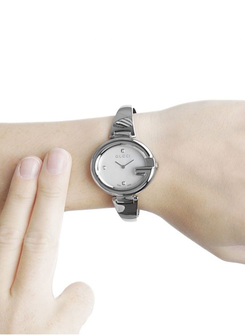 GUCCI - Gucci YA134304 Women's Guccissima Mother of Pearl Quartz Watch - Image 1