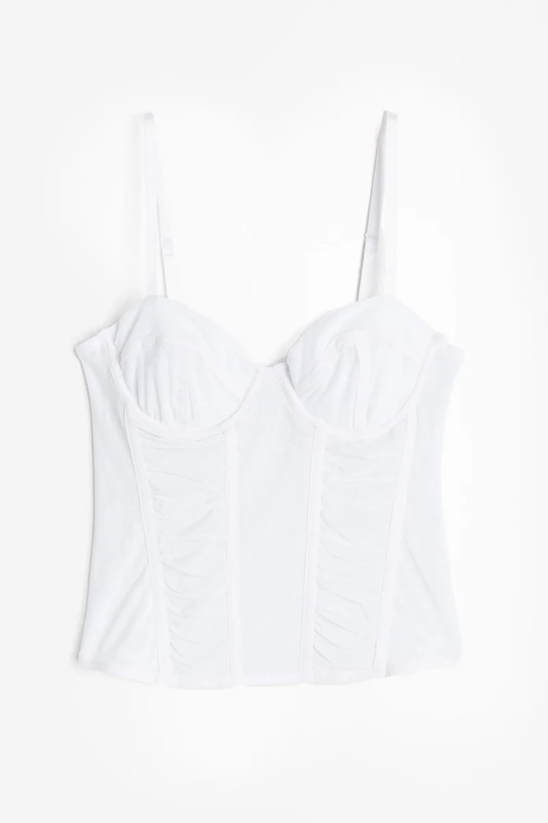 اتش اند ام Strappy Mesh Detailed Top