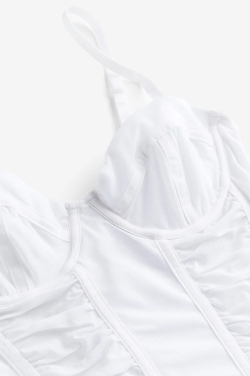 اتش اند ام Strappy Mesh Detailed Top