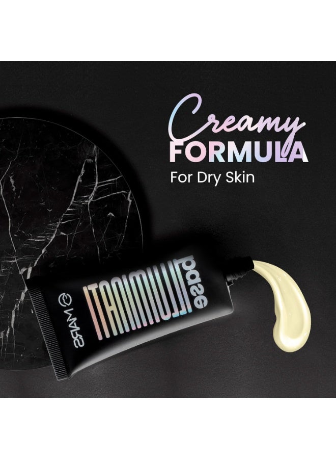 MARS Illuminati Base Dewy Primer with Highlighter | Glowy Dewy Primer for Face Makeup | Natural Finish (45ml) (GOLD) - Image 3