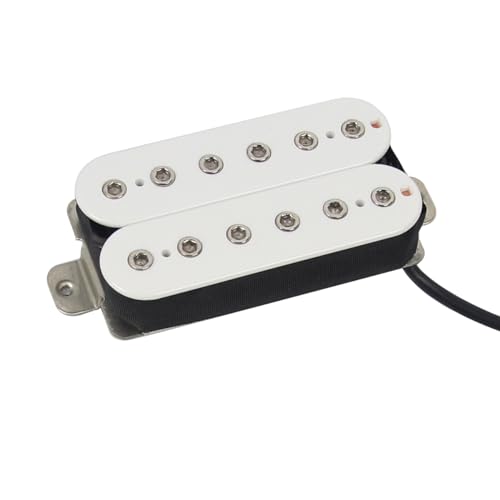FLEOR Alnico 5 Electric Guitar Bridge Pickup Double Coil Humbucker Pickups-White - Image 5